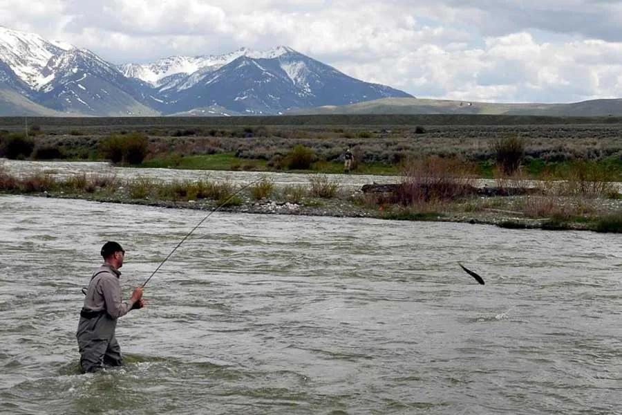 Trout fishing horse riding Patagonia, Argentina