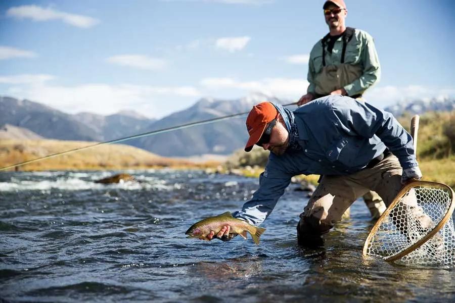 Fall Morning Fly Fishing Tote Bag