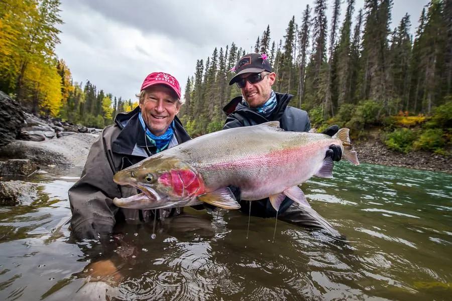 Steelhead fly fishing the Ash river in British Columbia Canada