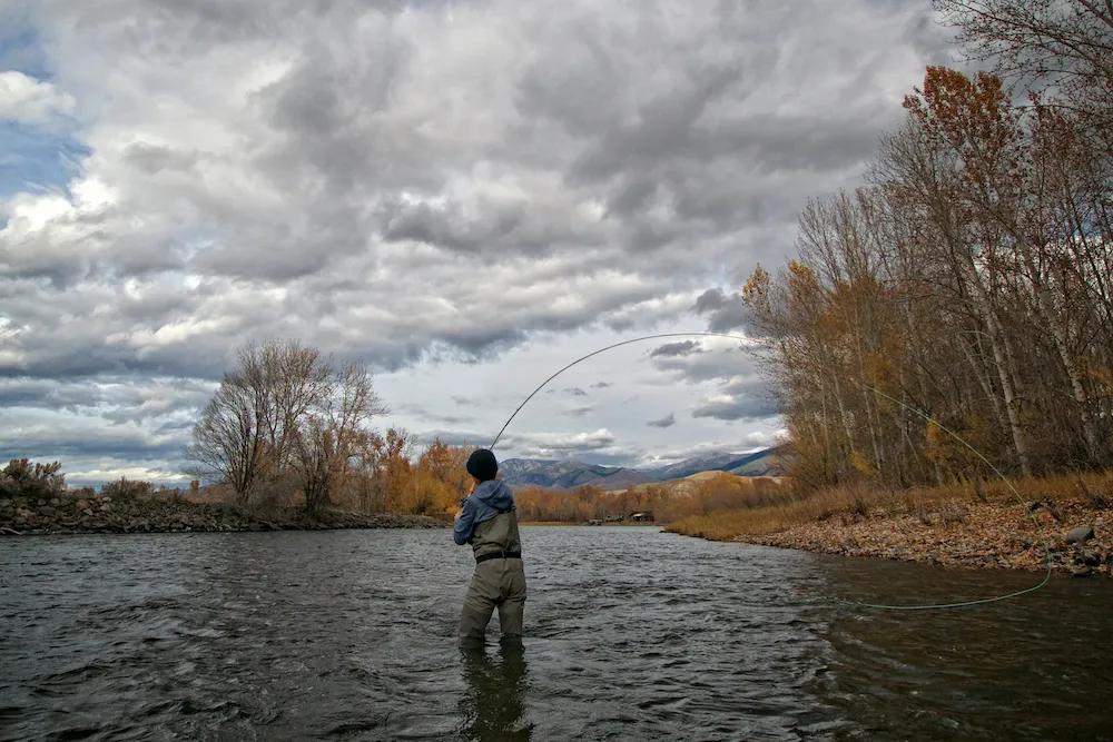 Why Spey Rods are More Effective in the Winter. Spey fishing Montana.