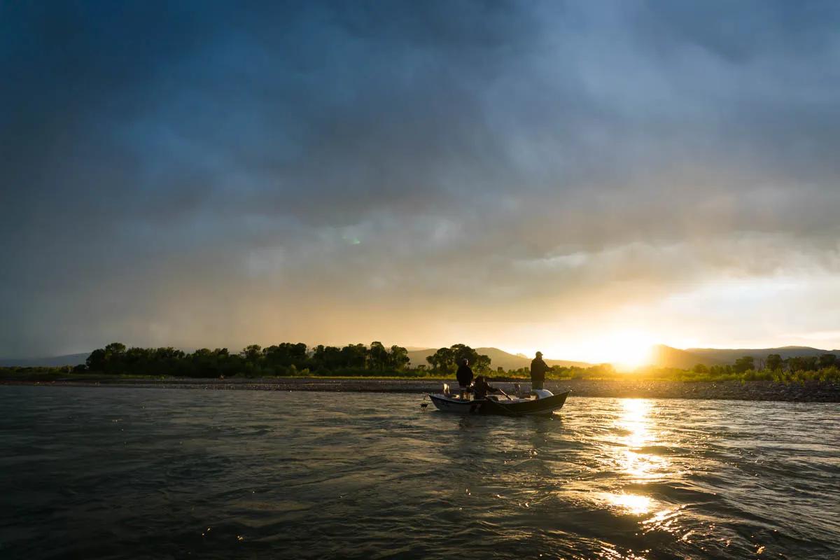 Yellowstone River fly fishing in July