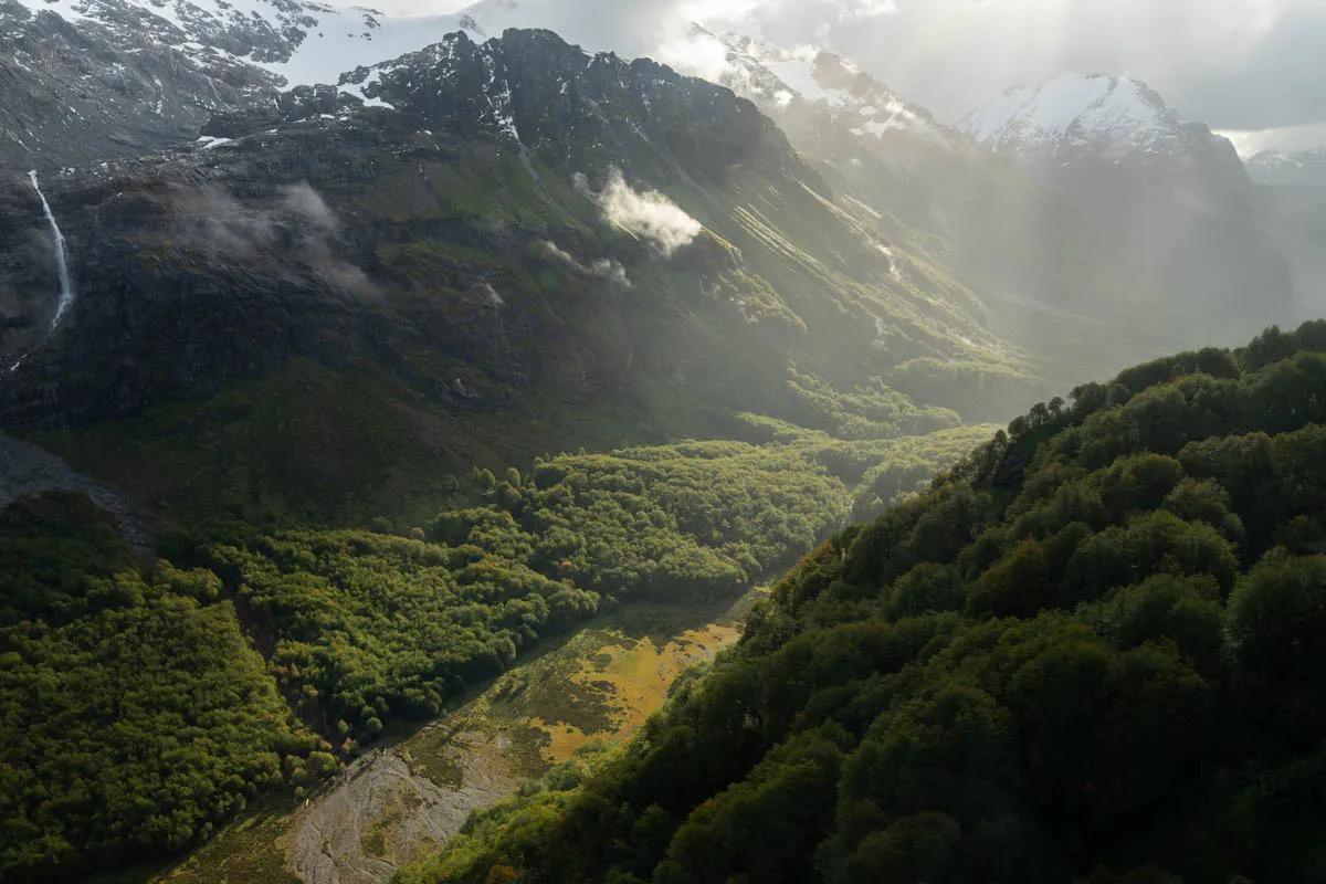 The approach to River of Dreams Basecamp via helicopter is simply spectacular.