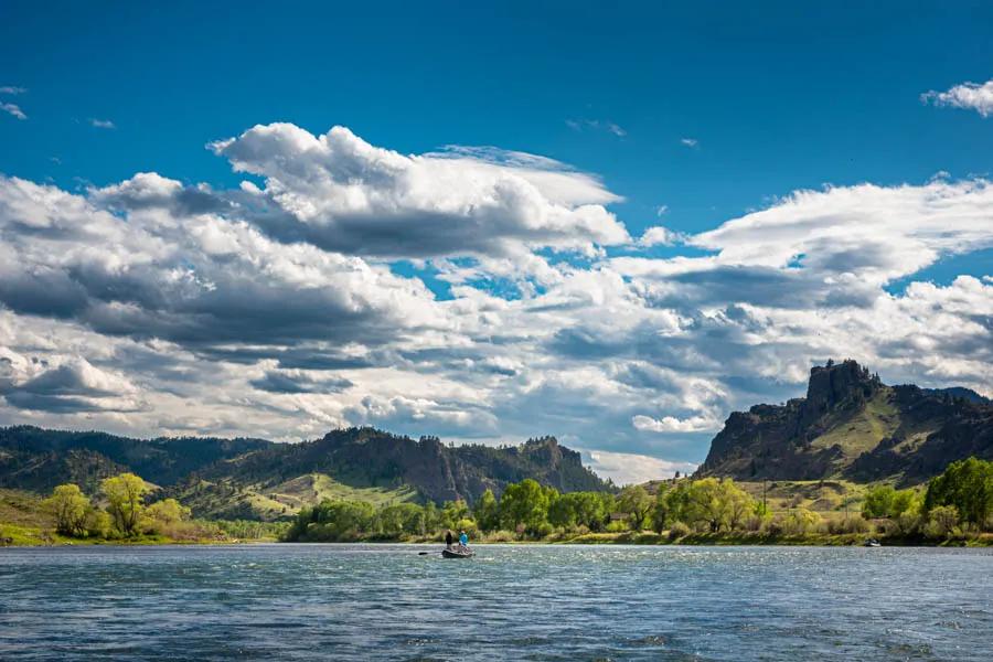 The Missouri River near Helena and Great Falls is home to over 6,000 trout per mile