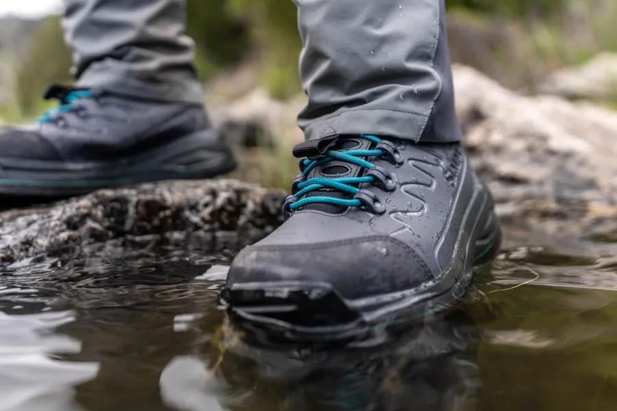 Proper footwear is crucial in fishing big canyon waters