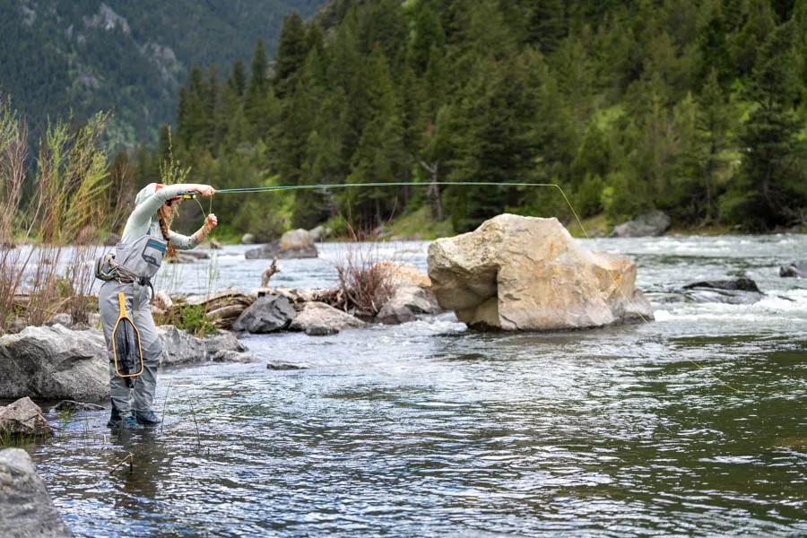 High sticking is a very effective method for getting the best presentation in big canyon waters