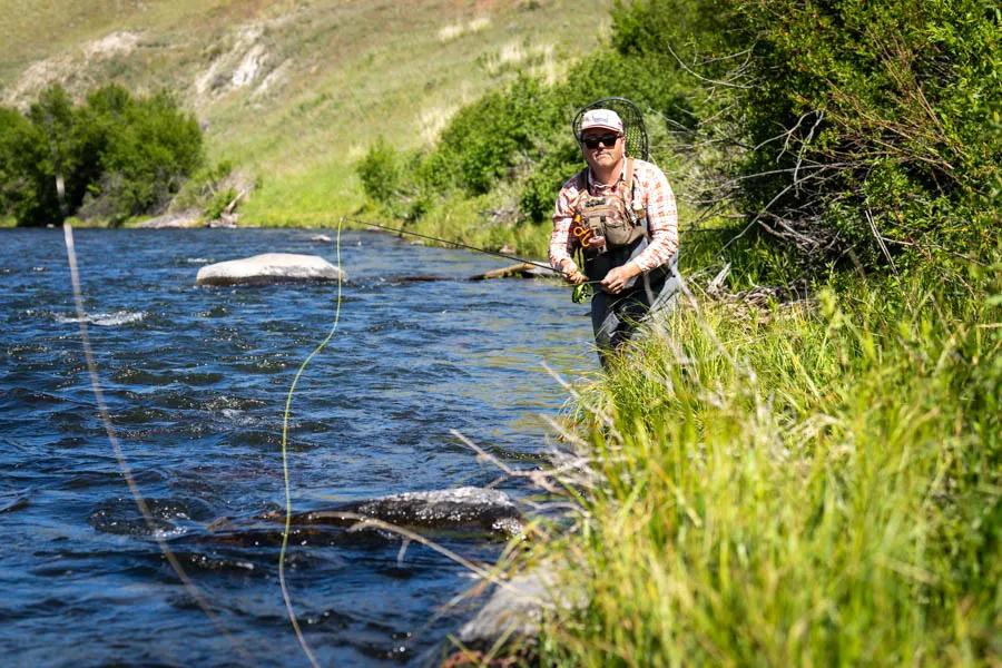 The length of leader that you choose is often predicated by the type of water you are fishing. 