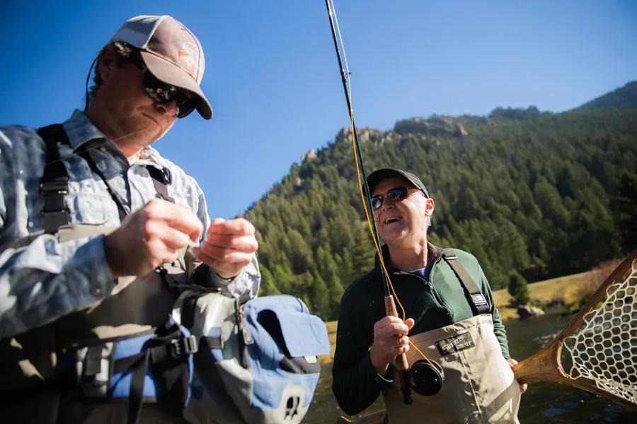 Learning to fly fish is a process. Spending time with a guide can help increase the learning curve. 