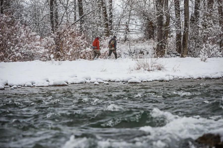 Fishing the Madison River in winter is a nice respite from the hustle of summer. 