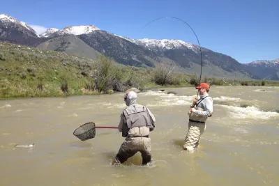 Montana fly fishing trips during runoff Fishing in Montana near Bozeman and Big Sky during runoff season can be great