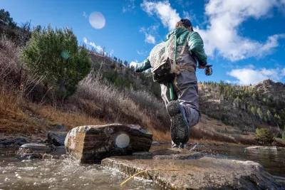 Montana Angler fly fishing trips on the Madison and Gallatin Rivers Felt boot for walk and wade fishing in Montana