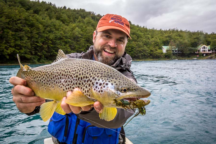 Patagonia Baker Lodge, Chile fly fishing for trophy trout