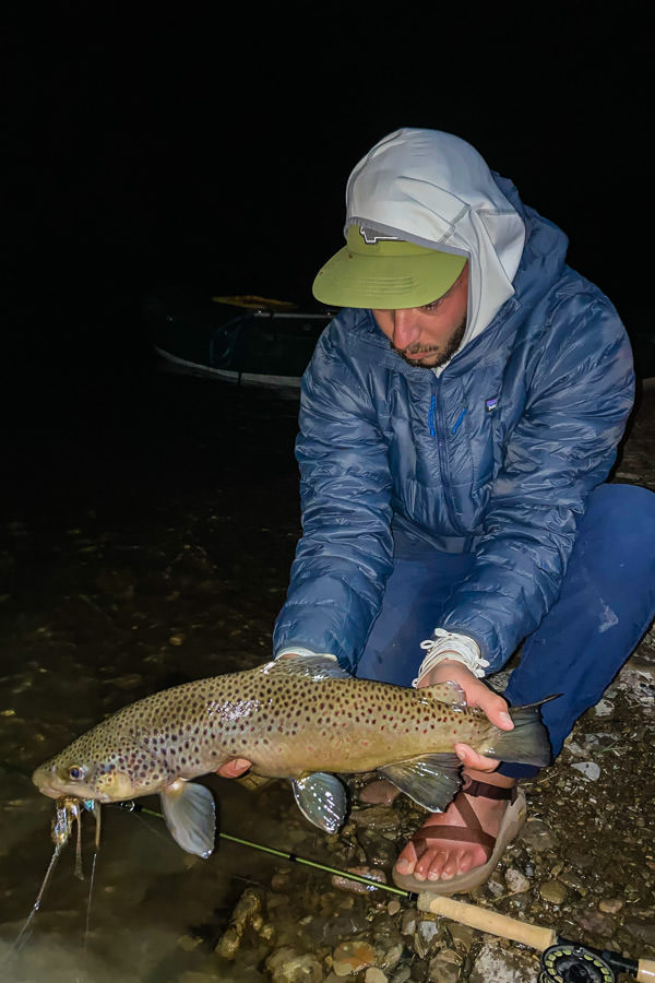 How To Catch Monster Big Brown Trout At Night - Skills